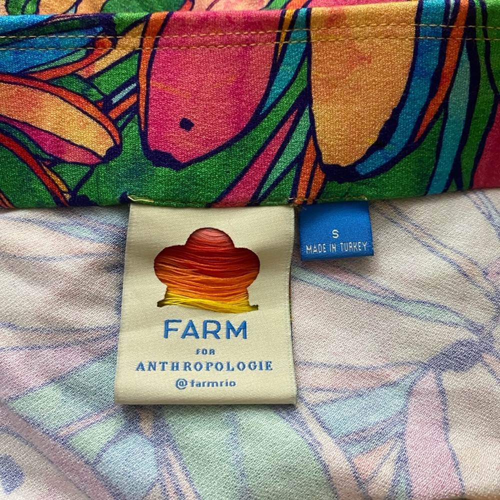 Anthropologie Farm Rio Getaway Midi Skirt S - Picture 3 of 4